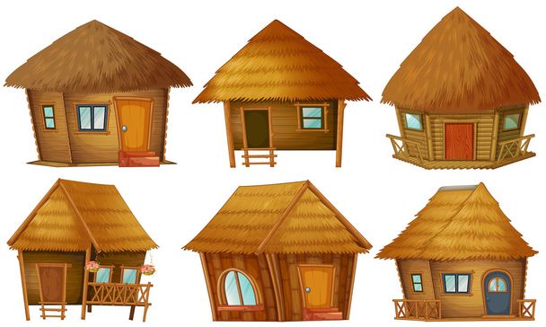 Cottage set - Vector, afbeelding