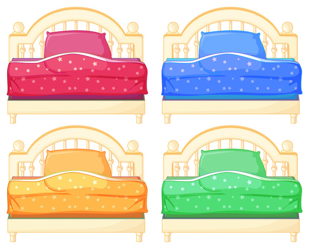 Комплект кровати
 - Вектор,изображение
