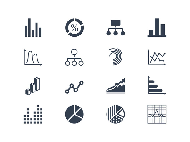 Diagram and infographic icons - Vector, Image