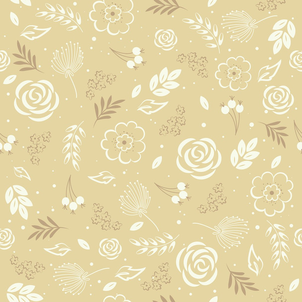 Abstract seamless pattern with floral background - Вектор,изображение