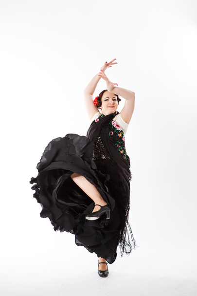 kadın İspanyol flamenko dansçısı - Fotoğraf, Görsel