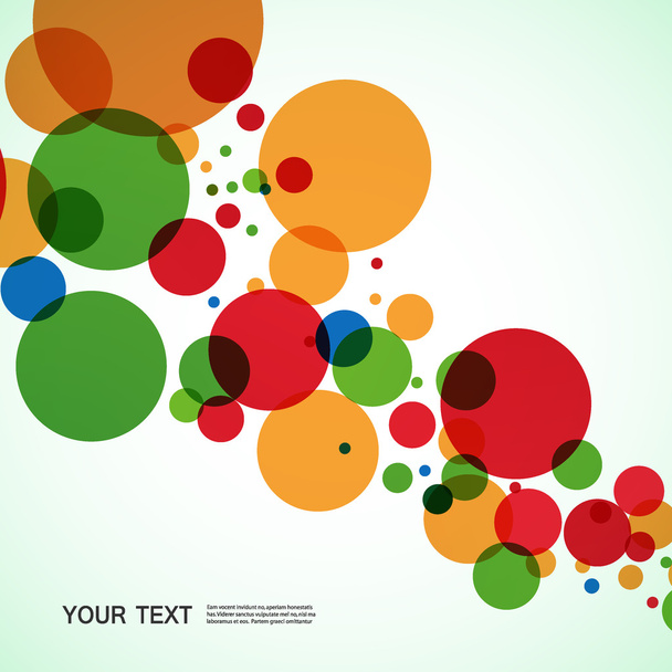 Projeto de fundo vetorial de grandes bolas coloridas
 - Vetor, Imagem