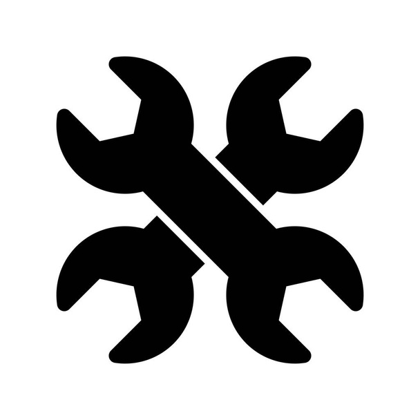 Ferramentas e Utensílios Glyph Vector Icon Desig - Vetor, Imagem