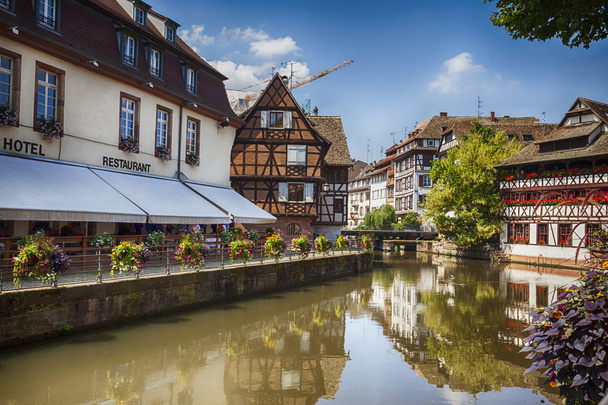 water canal in Strasbourg, France - Photo, Image