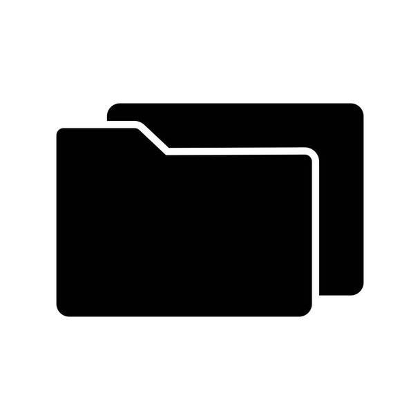 Folders Glyph Vector Icon Desig - Vector, afbeelding