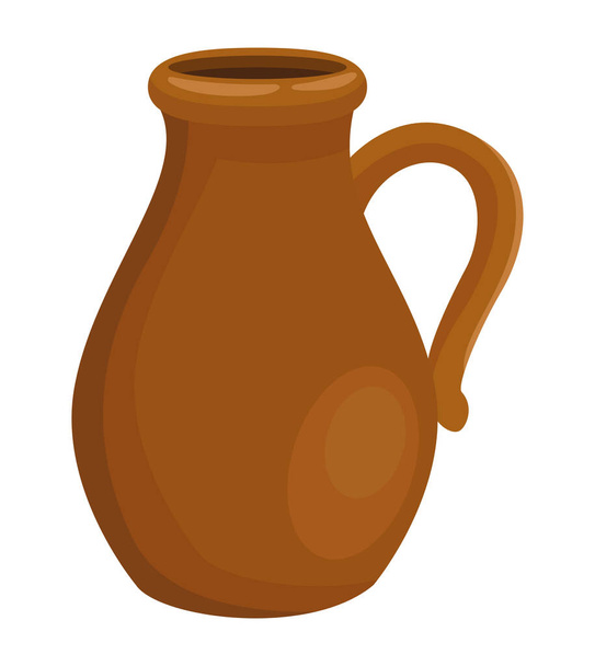 clay pot traditional - Vector, Imagen