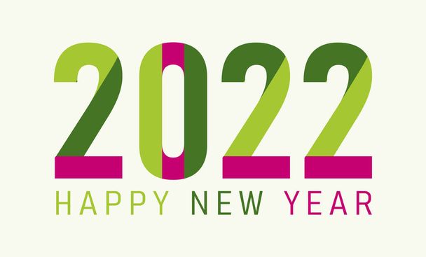 Anzahl Bild-Design, kreative Frohes Neues Jahr 2022 Design, Vektorillustration  - Vektor, Bild