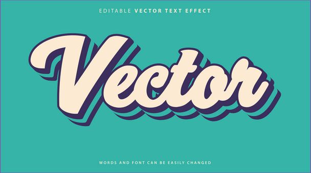 Volledig aanpasbare stijl van teksteffecten - Vector, afbeelding