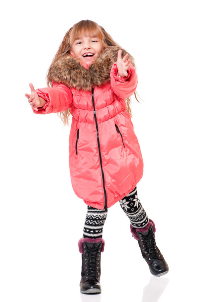 Little girl in winter clothing - Valokuva, kuva