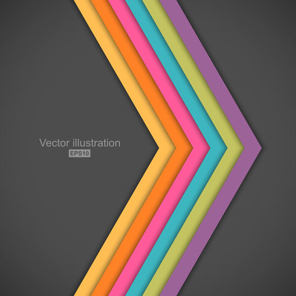 Lignes colorées fond - Vecteur, image