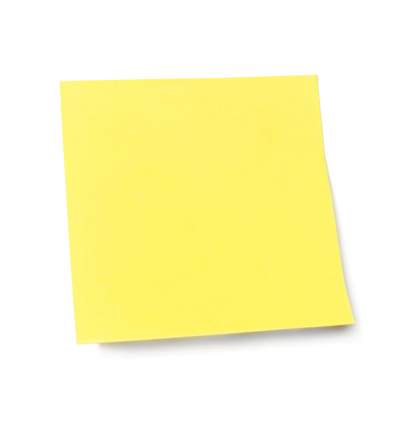 黄色の付箋 - 写真・画像