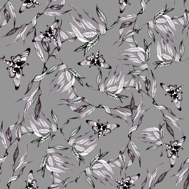 Butterflies picture pattern - Foto, afbeelding