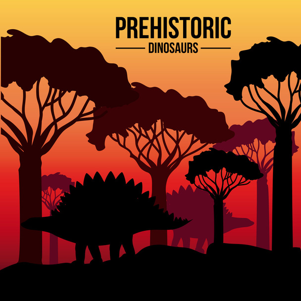 Dinosaurier-Design - Vektor, Bild