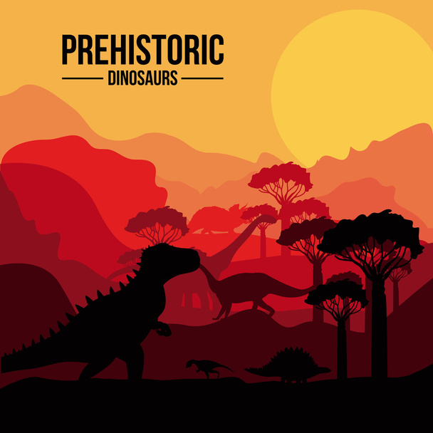 恐竜のデザイン - ベクター画像