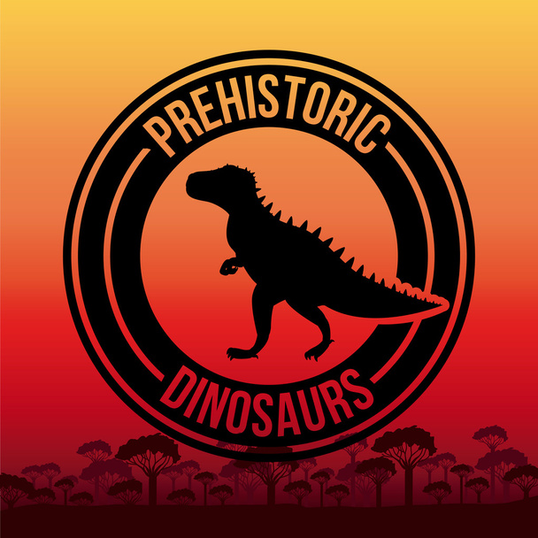 Dinosaurier-Design - Vektor, Bild