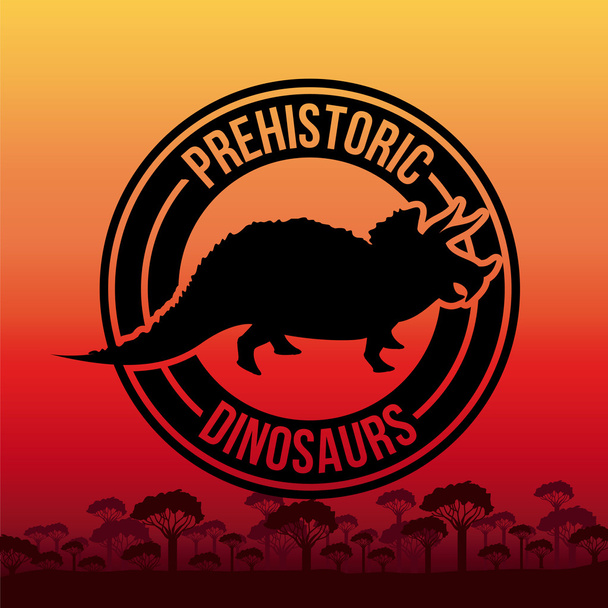 dinoszaurusz-design - Vektor, kép