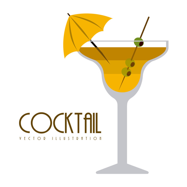 Cocktail design - Vector, Image