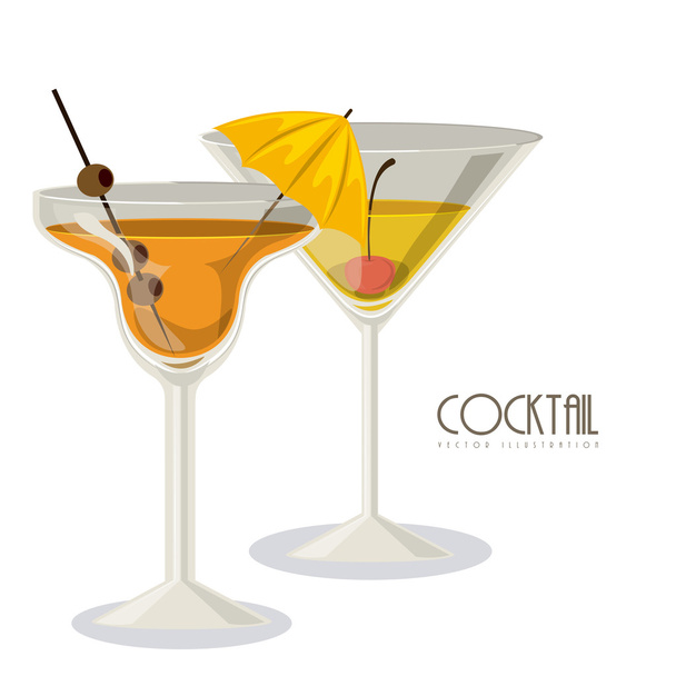 cocktail ontwerp - Vector, afbeelding