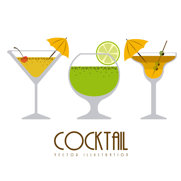 Cocktail design - Vetor, Imagem