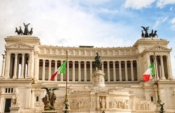 The monument to Victor Emmanuel II. Piazza Venezia, Rome  , Ital - Фото, изображение