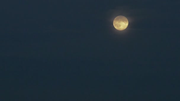 Полная луна над темно-голубым небом
. - Кадры, видео