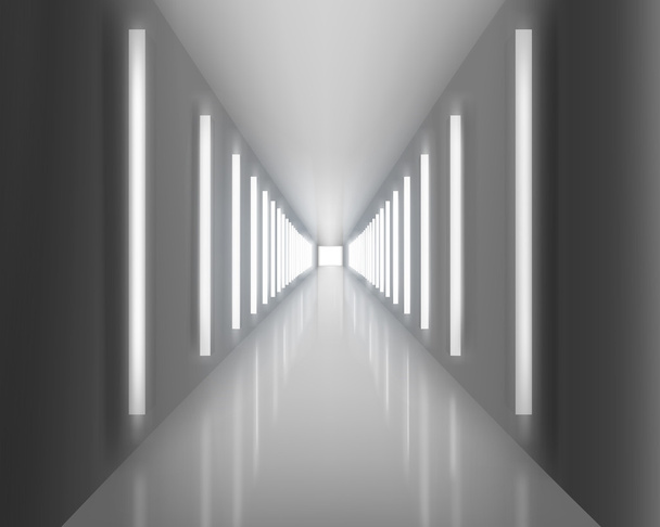 Illuminated passage. Vector illustration. - Vector, Image