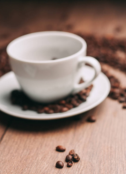 a cup of coffee brown mocha beans caffeine pattern - Valokuva, kuva