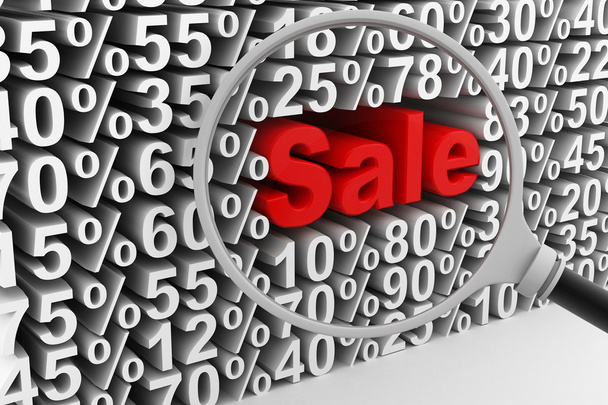 Verkoop en percentages - Foto, afbeelding
