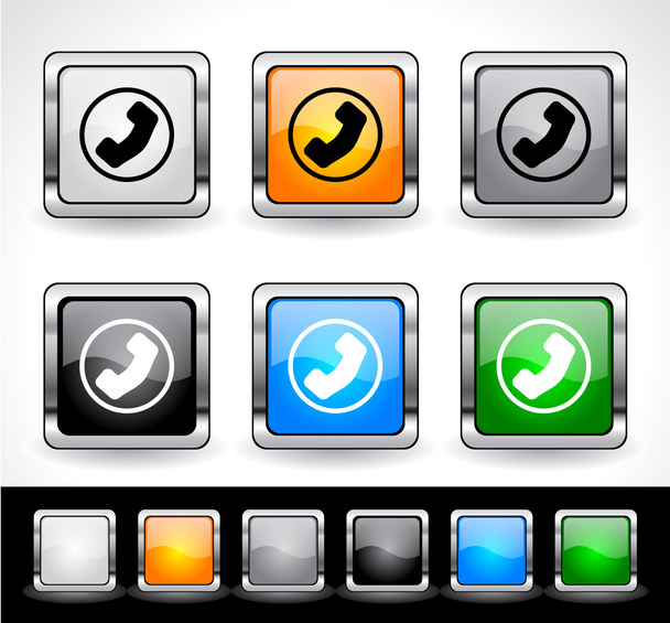 Buttons for web. Vector. - Vetor, Imagem