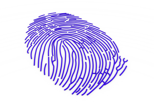 3d fingerprint - Foto, afbeelding