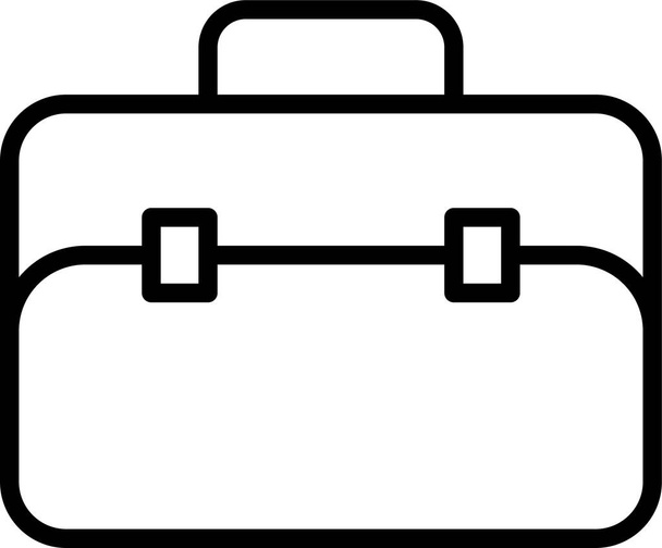 maleta maletines cartera icono - Vector, imagen