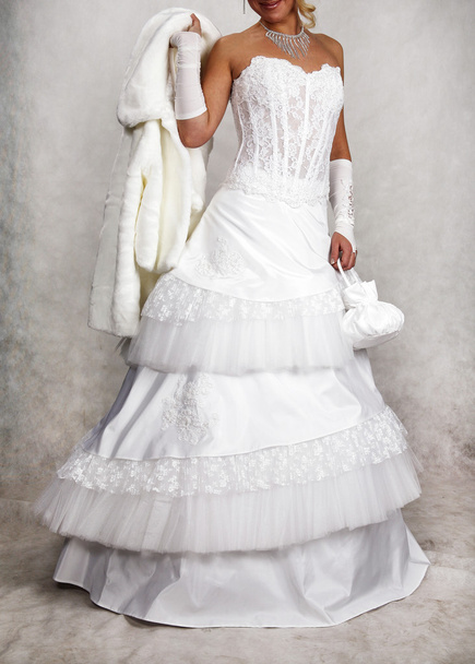 bruiloft jurk, verschillende soorten trouwjurken - Foto, afbeelding