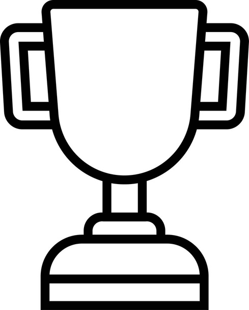 trophy winner champion icon - Вектор,изображение