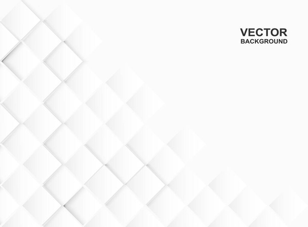Abstract . Embossed square white background ,light and shadow . Vector - Vecteur, image