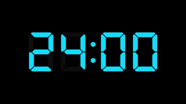 Cyfrowy zegar 30 sekund odliczanie timer animacja grafika ruchu - Materiał filmowy, wideo