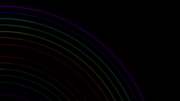Neonowe oświetlenie linii animacja animacja grafika ruchu - Materiał filmowy, wideo