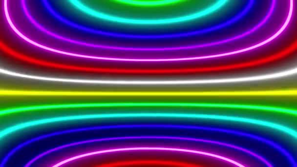Neonvonal megvilágítás animáció mozgás grafika - Felvétel, videó