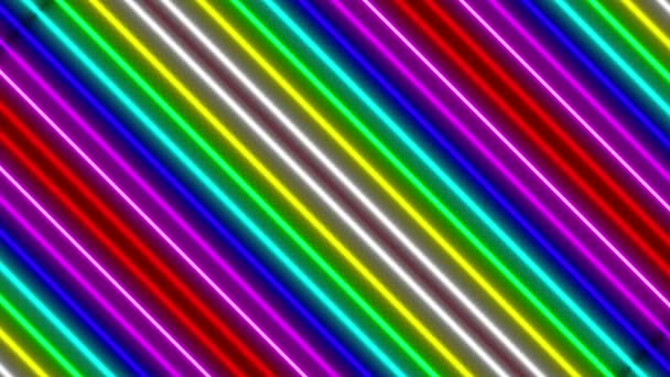 Neon line illumination animation motion graphics - Footage, Video