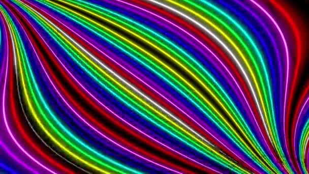 Neon line valaistus animaatio liikkeen grafiikka - Materiaali, video