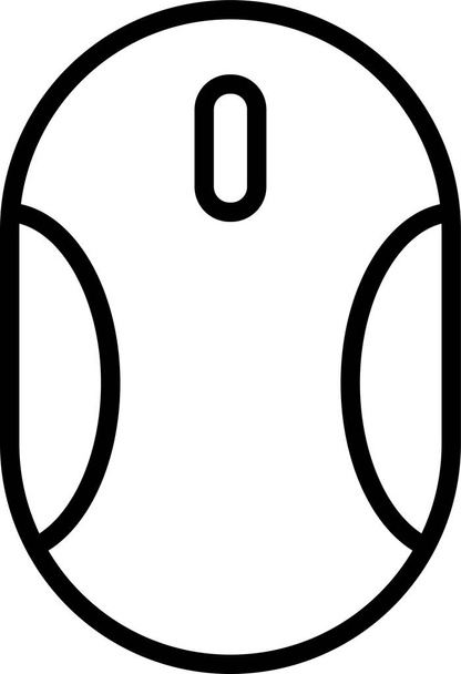 иконка компьютера кликера мыши в стиле контура - Вектор,изображение