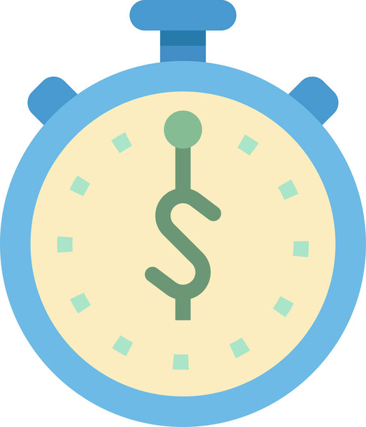 seo stopwatch time icon in flat style - Vecteur, image