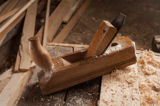 Velho carpinteiro jointer
 - Foto, Imagem