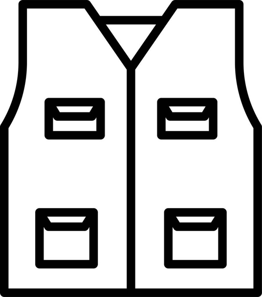 life jacket lifesaver icon in outline style - Vecteur, image