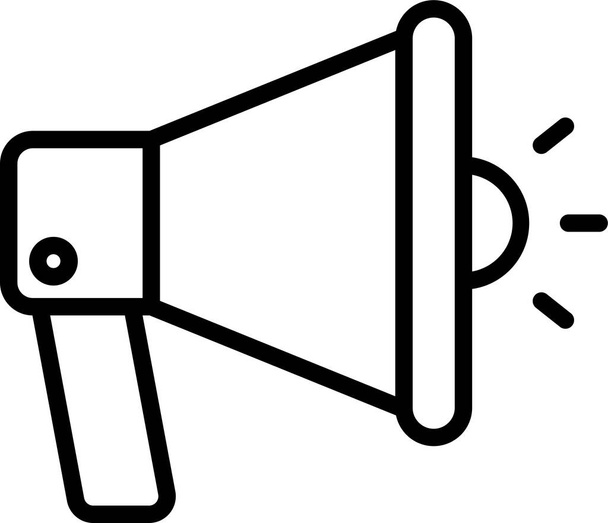 megaphone marketing advertising icon - Vector, Image