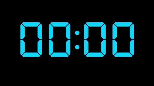 Horloge numérique 10 secondes compter les graphiques de mouvement d'animation chronomètre - Séquence, vidéo