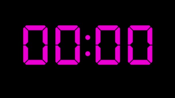 Horloge numérique 10 secondes compter les graphiques de mouvement d'animation chronomètre - Séquence, vidéo