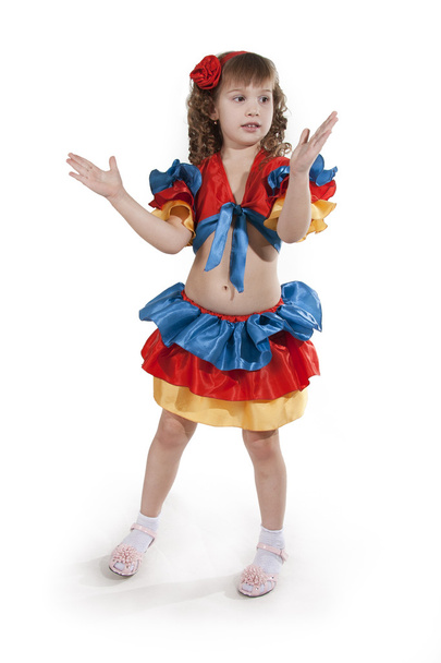 Little girl dancer. - Foto, afbeelding