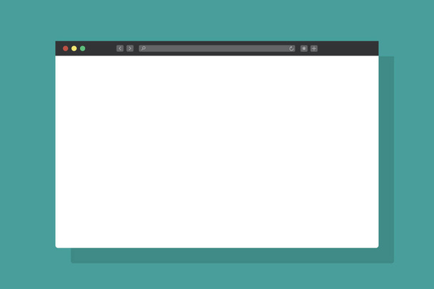 Vector browser mockup. Blank web page. Background for design - Vector, Image