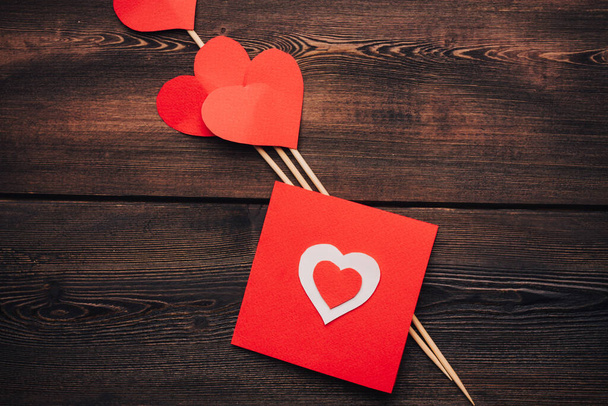holiday valentines day design decoration paper hearts - Fotó, kép