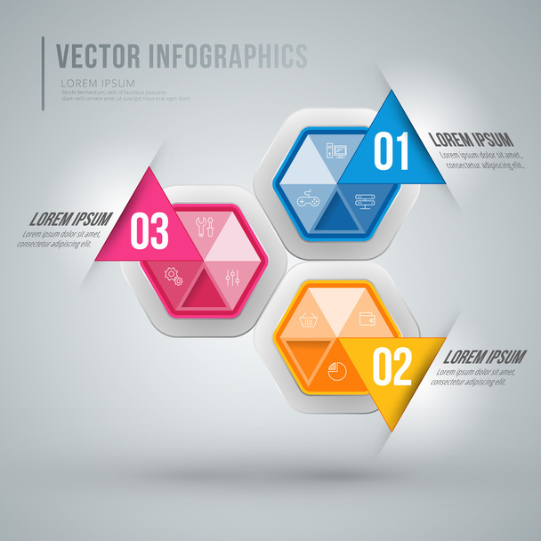 Vector abstract infographic design. Workflow layout template - Vektor, kép